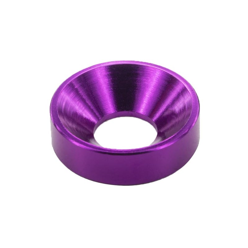 Lagefefe [60PCS] M5 Finishing Countersunk Washers, Anodized Aluminum Alloy, Head Washers Gaskets Cup Shim for Screw RC/FPV/PC/Drone/Mechanical Accessories Parts, Purple Color - Image 1